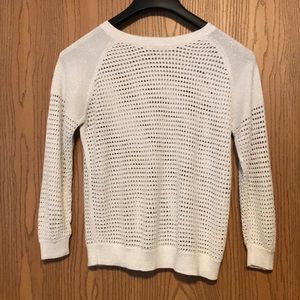 White Shimmery Express Sweater